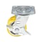 Vestil Polyurethane Swivel With Brake Caster 4 In. Diameter x 2 In. Width 440 lb Yellow/Gray CST-PY-4X2PUA-SWB - alternate 4
